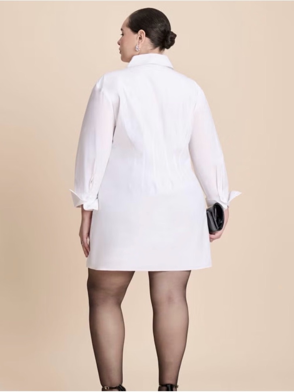 Eloquii Embroidered Mini Shirt Dress - Picture 4 of 11